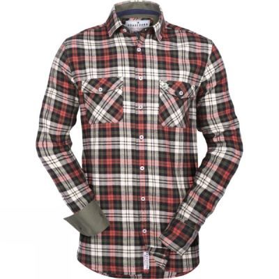 Camisa Brakeburn Rossmore Flannel Hombre Azul Marino / Rojas - Chile TPX870219